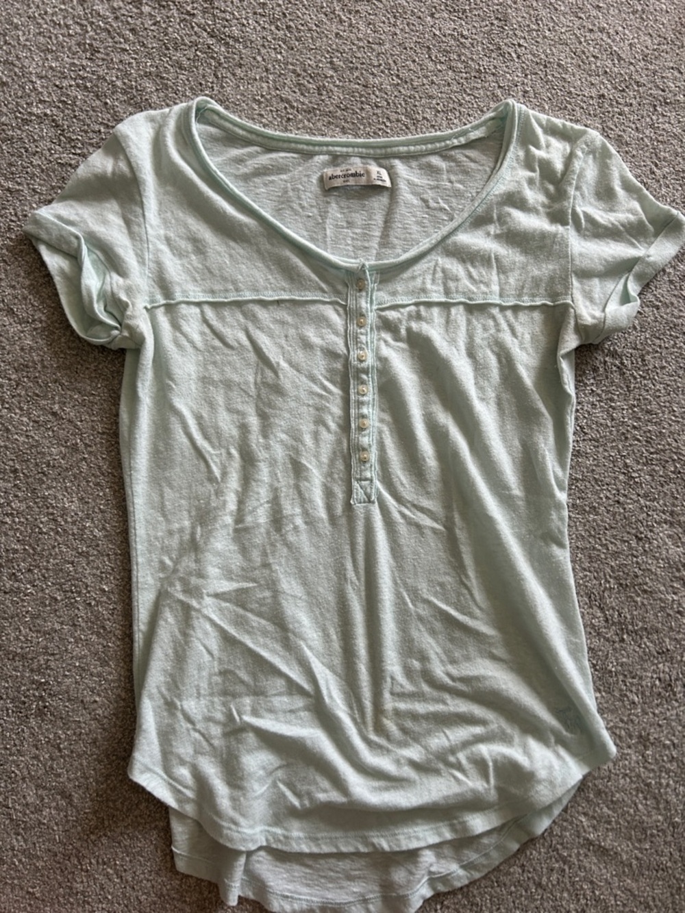 Teal Abercrombie girls Tee